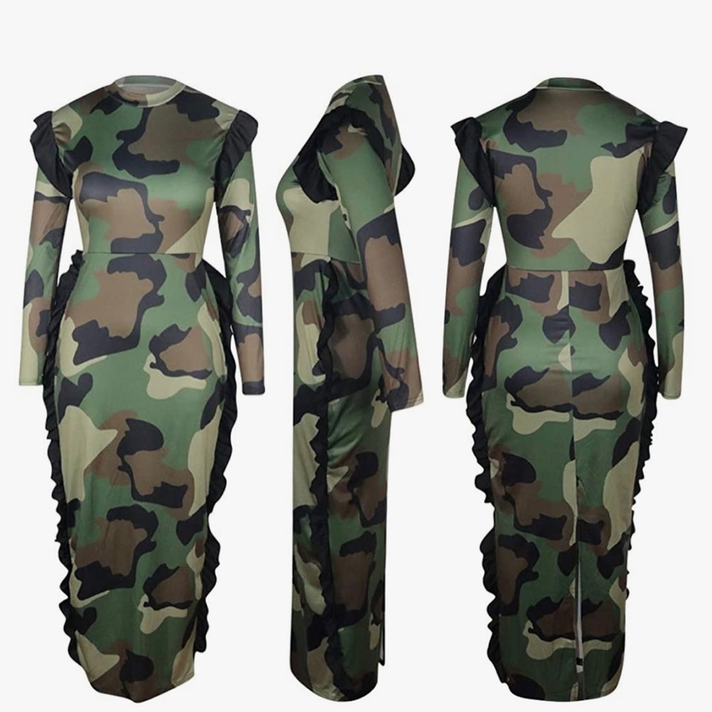 Camo Maxi Dress